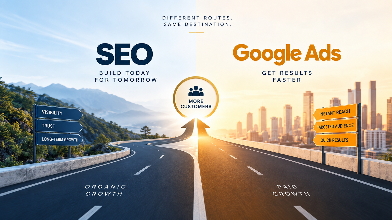 SEO vs Google Ads: What Should Businesses Choose? — a blog post by Extradigitz comparing organic search and paid search for business visibility