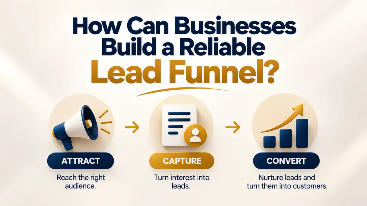 Guide cover: How businesses can build a reliable lead funnel — Extradigitz