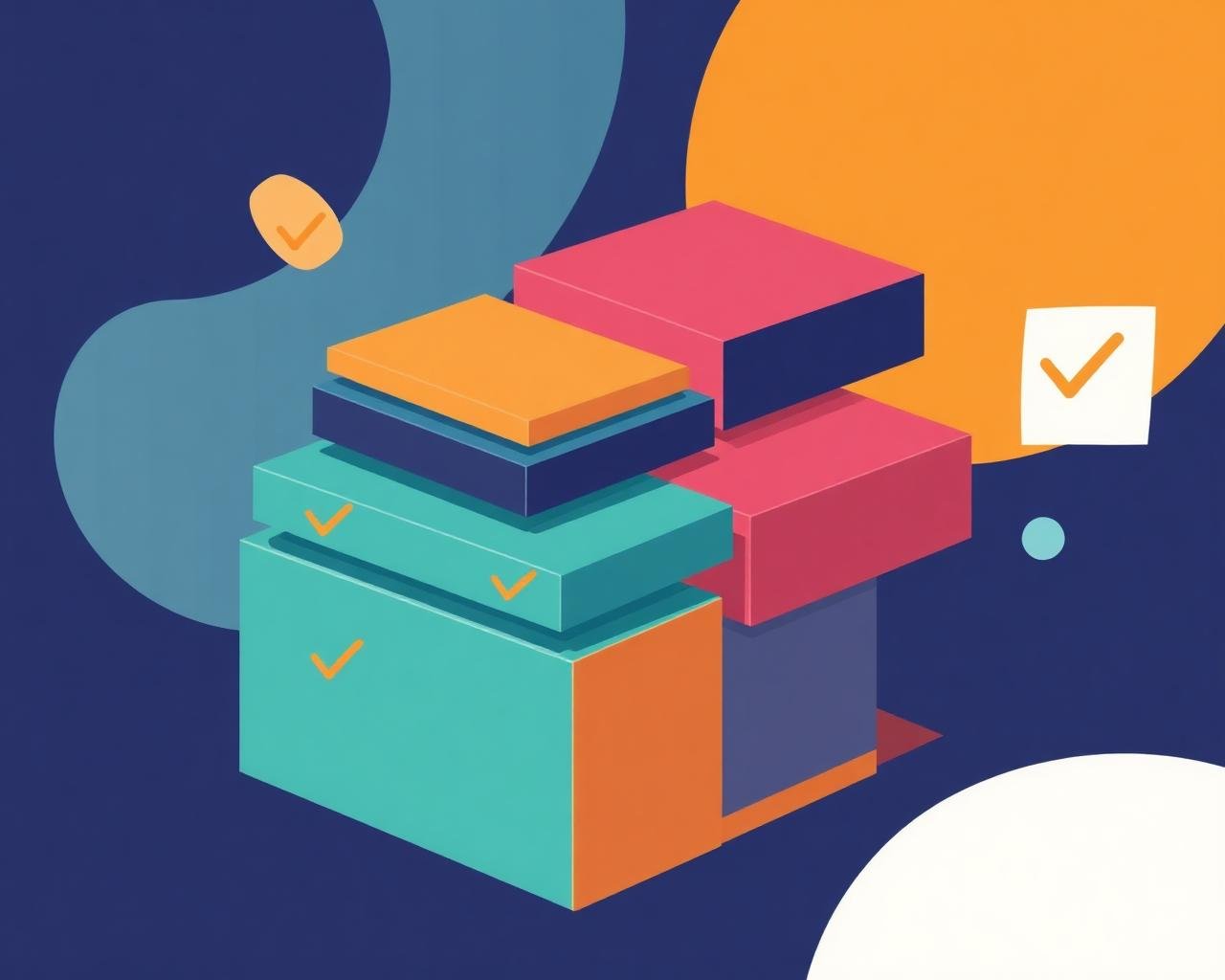 Illustration of brand design with logo, colours and creative assets