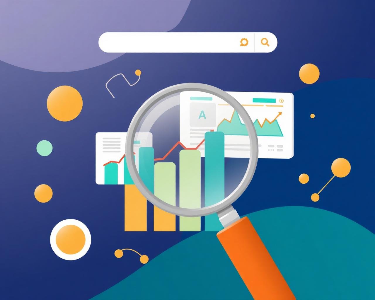 Illustration of web design and development with a responsive website