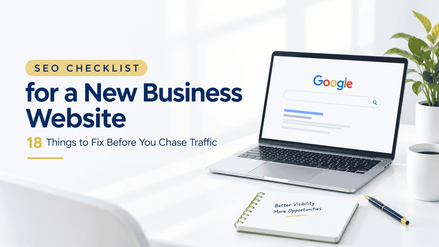SEO checklist for a new business website